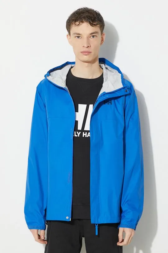 Helly Hansen rain jacket Loke men's blue color