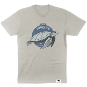 Honu Life Short Sleeve Tee - Light Gray