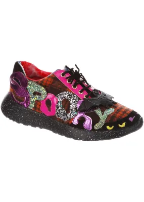 Irregular Choice Halloween Spookster Sneakers Black