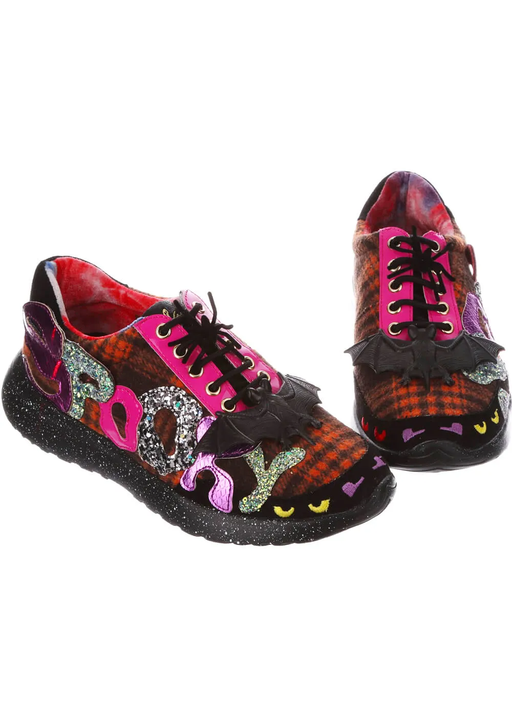 Irregular Choice Halloween Spookster Sneakers Black