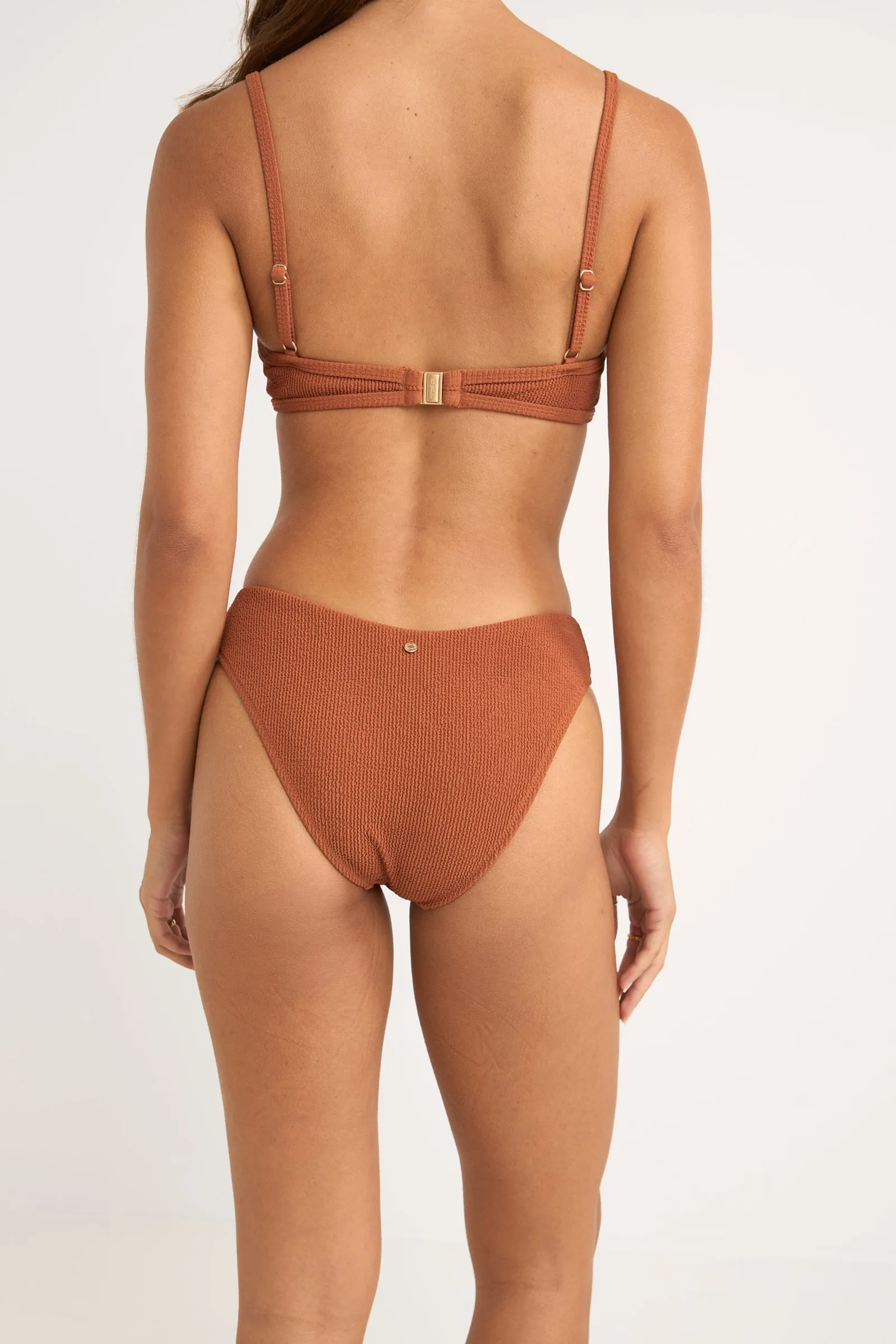 Isla Rib Holiday Pant Caramel