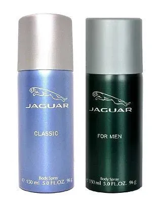 Jaguar Classic Blue and Classic Green Deodorants for Men (Set of 2 x 150 ml)