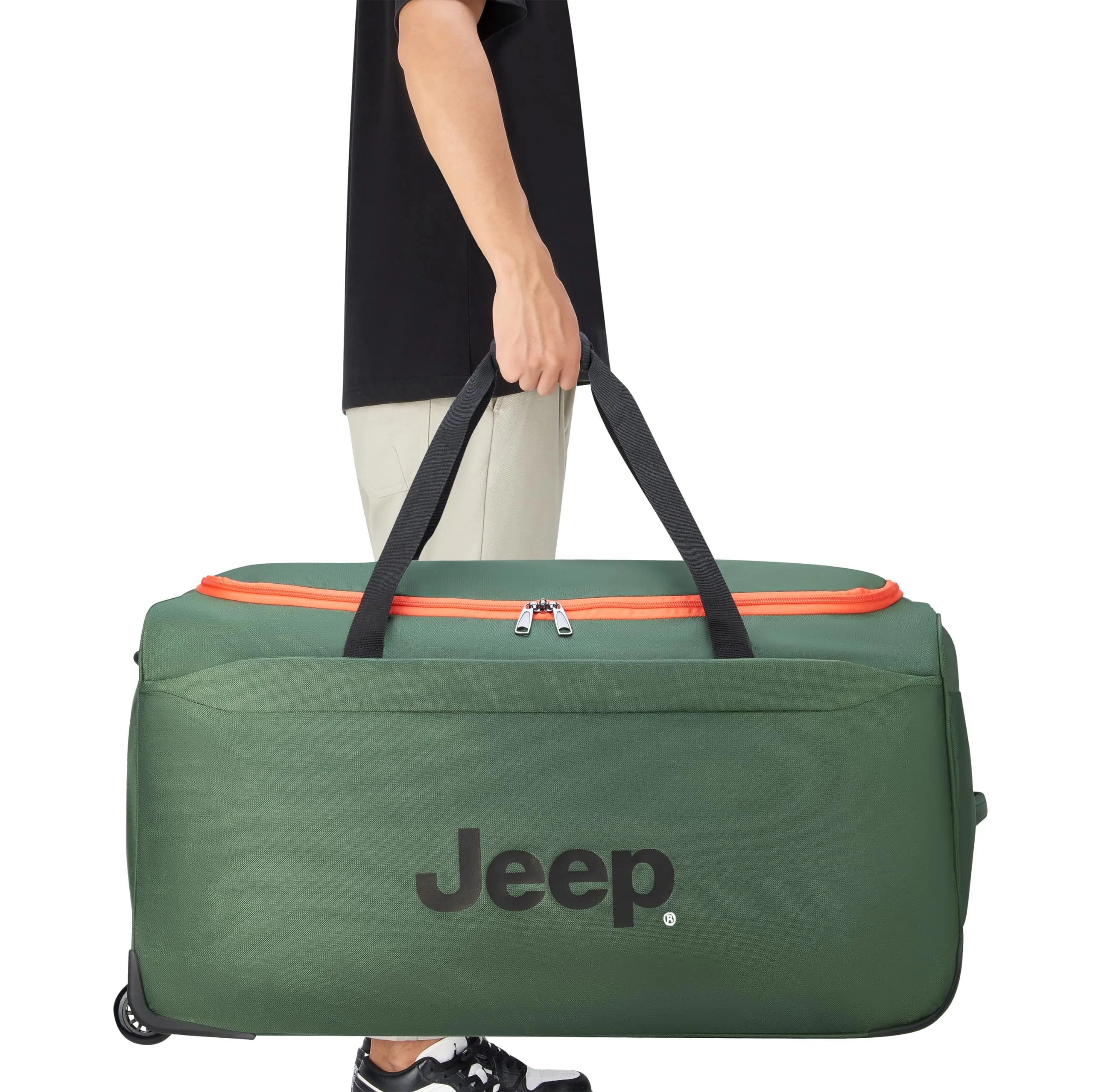 Jeep Jeep Js009d Two Wheel Rolling Travel Duffle Bag (20-Inch)