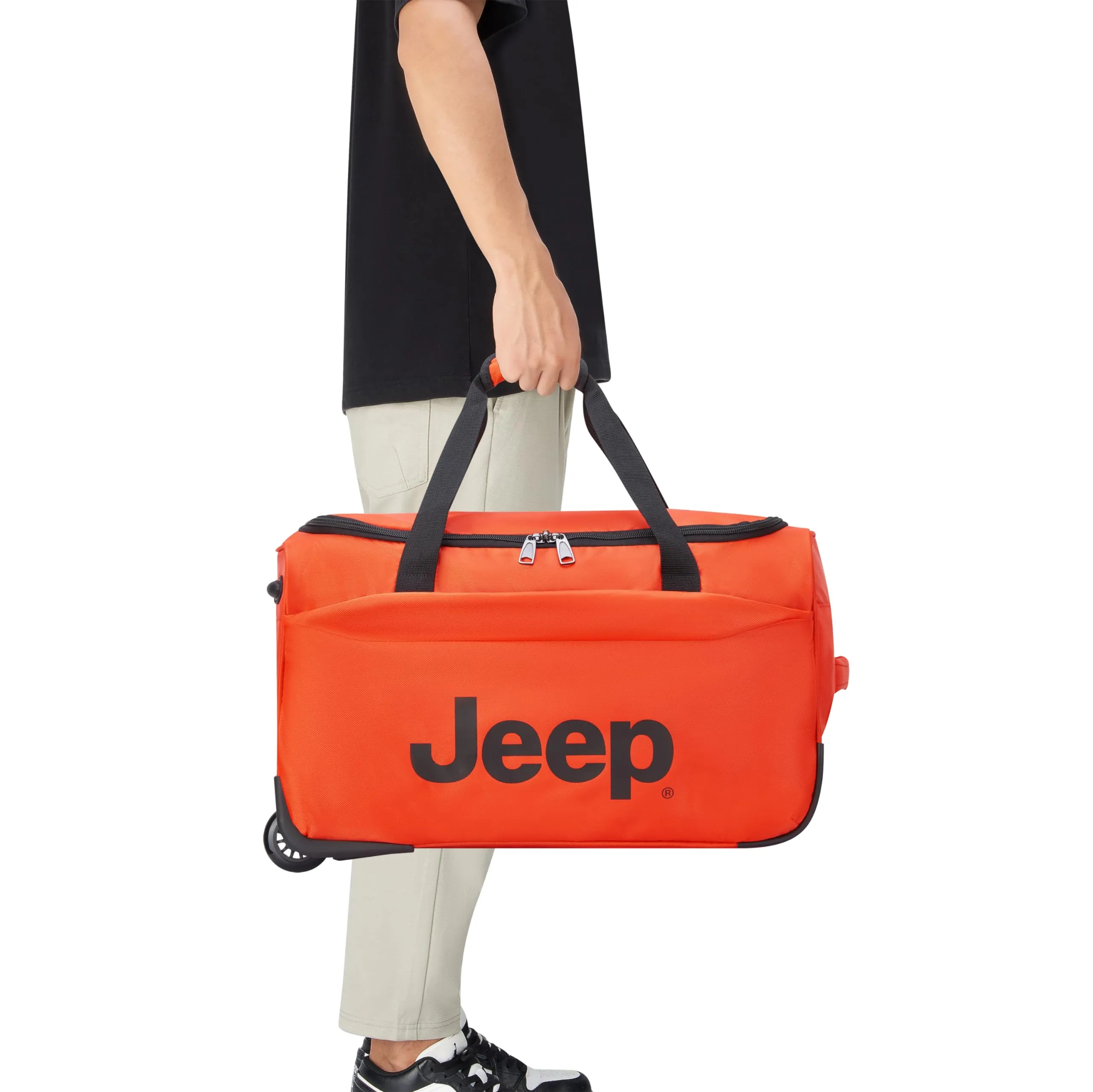 Jeep Jeep Js009d Two Wheel Rolling Travel Duffle Bag (20-Inch)