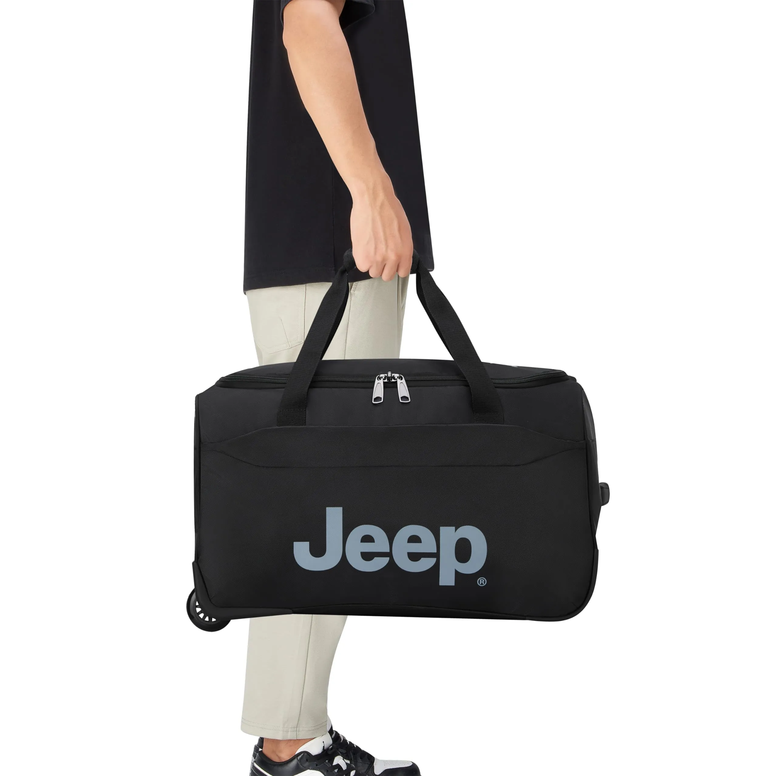 Jeep Jeep Js009d Two Wheel Rolling Travel Duffle Bag (20-Inch)