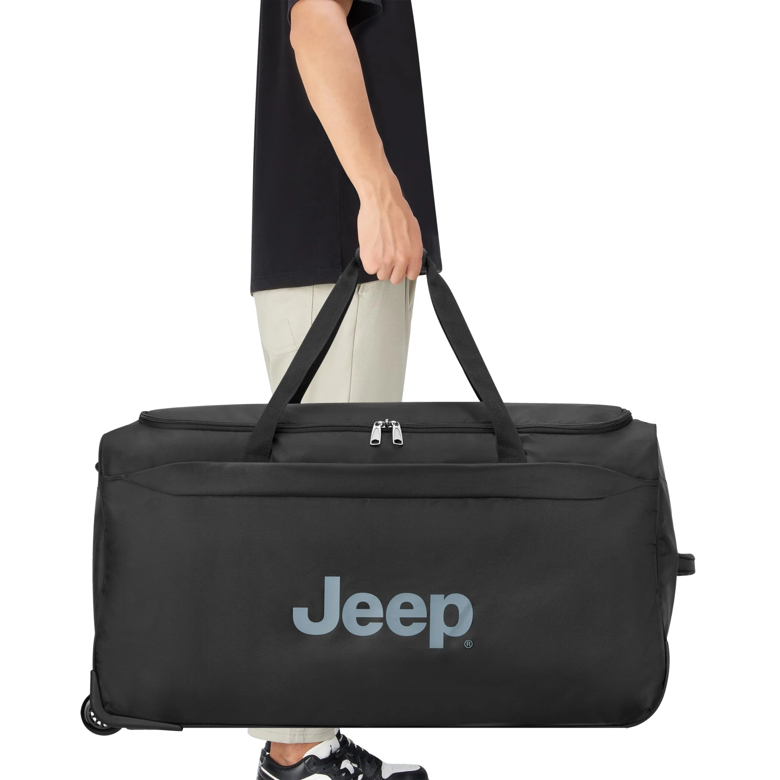 Jeep Jeep Js009d Two Wheel Rolling Travel Duffle Bag (27 Inch)