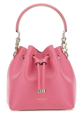 Jimmy Choo Bon Bon Logo Detailed Bucket Bag