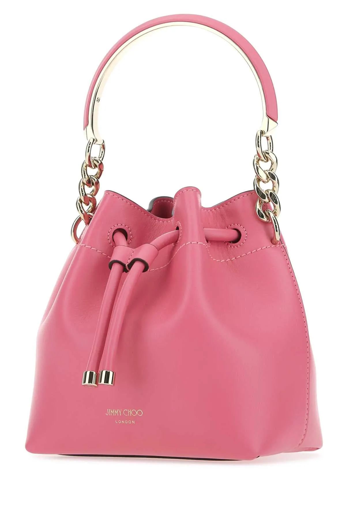 Jimmy Choo Bon Bon Logo Detailed Bucket Bag