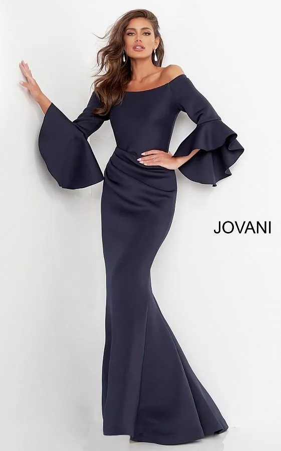 Jovani 59993 Long Formal Off Shoulder Evening Gown