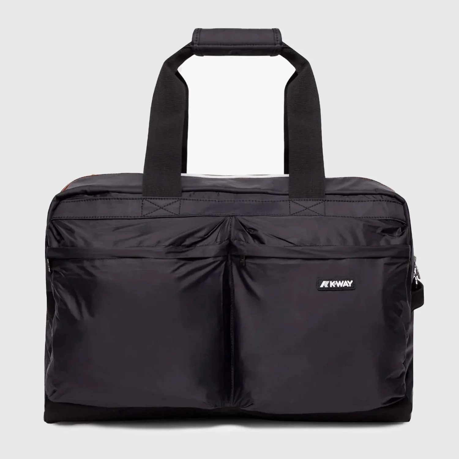 K-Way Black Duffle Bag With Handles