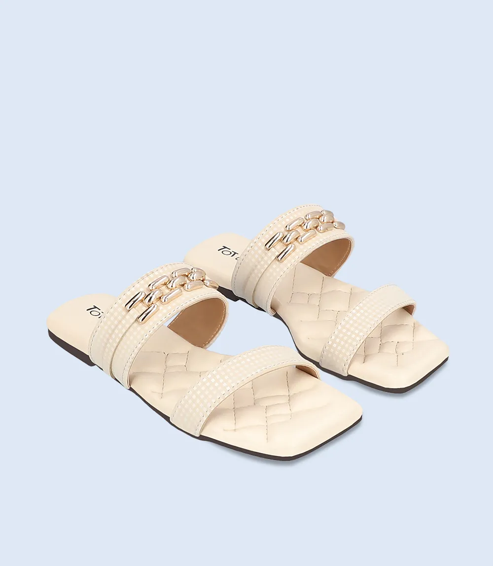 KG0032-WHITE-Girls Casual Slipper