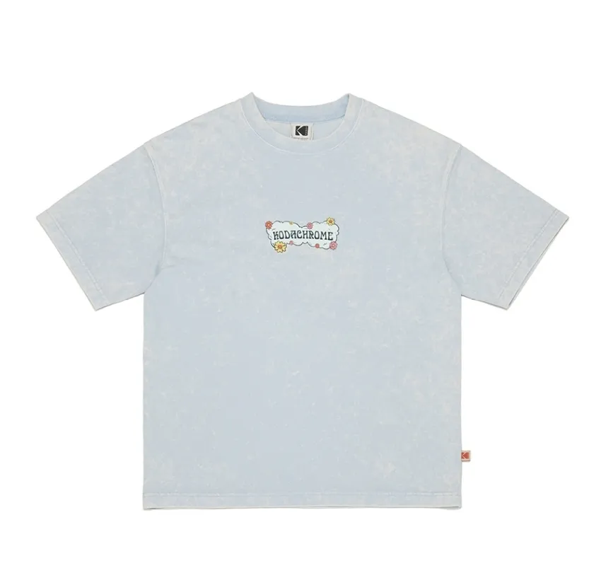 KODAK  |Unisex Street Style U-Neck Cotton Short Sleeves Logo