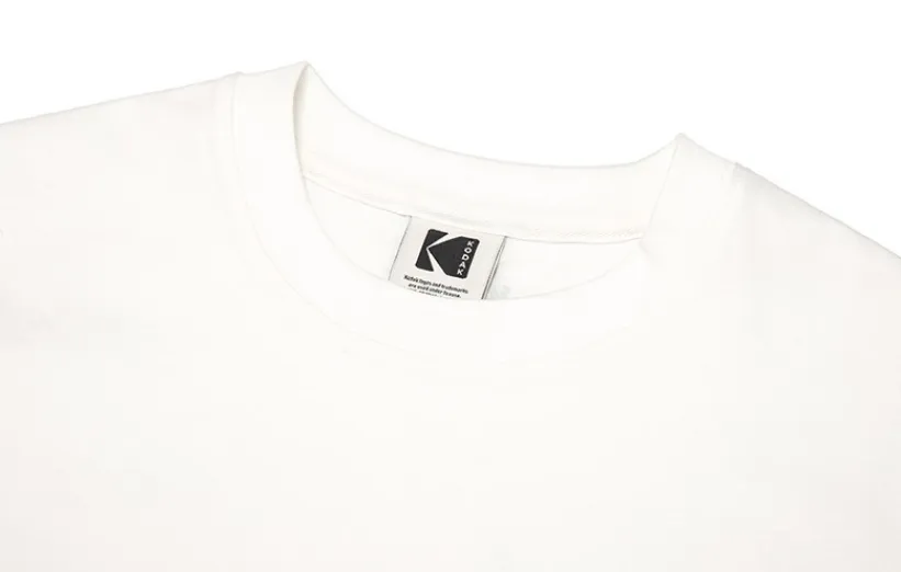 KODAK  |Unisex Street Style U-Neck Cotton Short Sleeves Logo