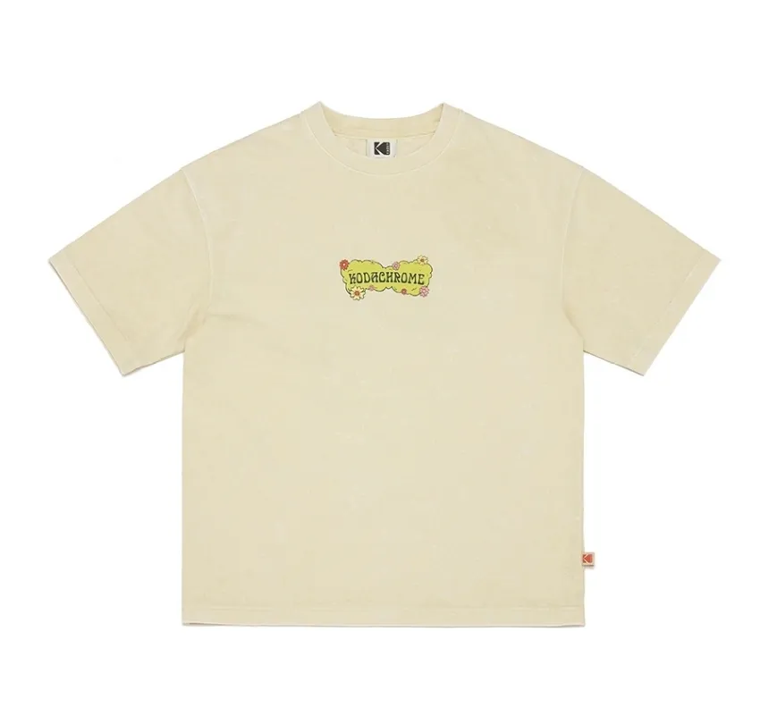 KODAK  |Unisex Street Style U-Neck Cotton Short Sleeves Logo