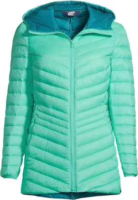 Lands' End Ladies' Ultralight Down Puffer Jacket Packable