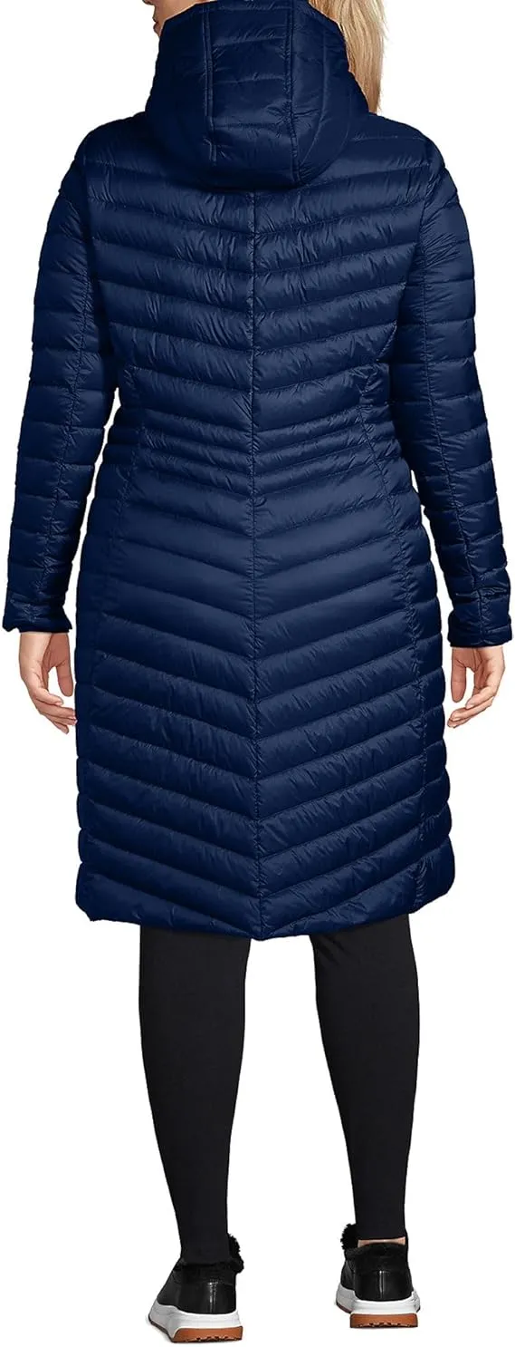 Lands' End Ladies' Ultralight Packable Long Down Coat