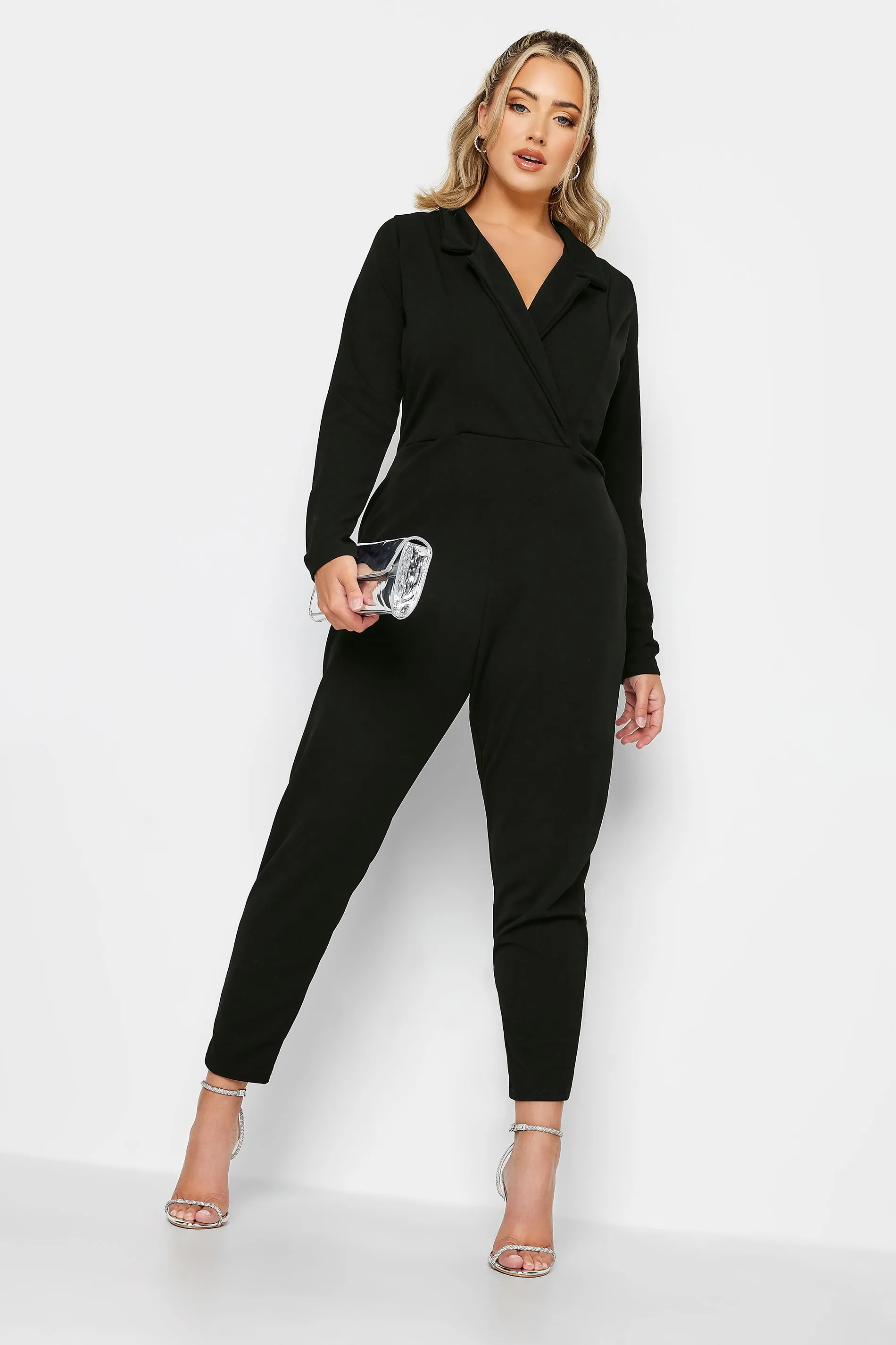 LIMITED COLLECTION Curve Black Blazer Style Jumpsuit