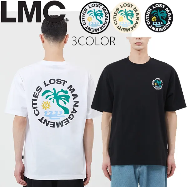 LMC  |Crew Neck Unisex Street Style U-Neck Plain Cotton Logo