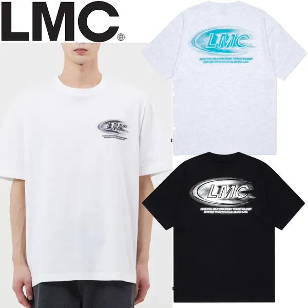 LMC  |Unisex Street Style U-Neck Plain Cotton Short Sleeves Logo