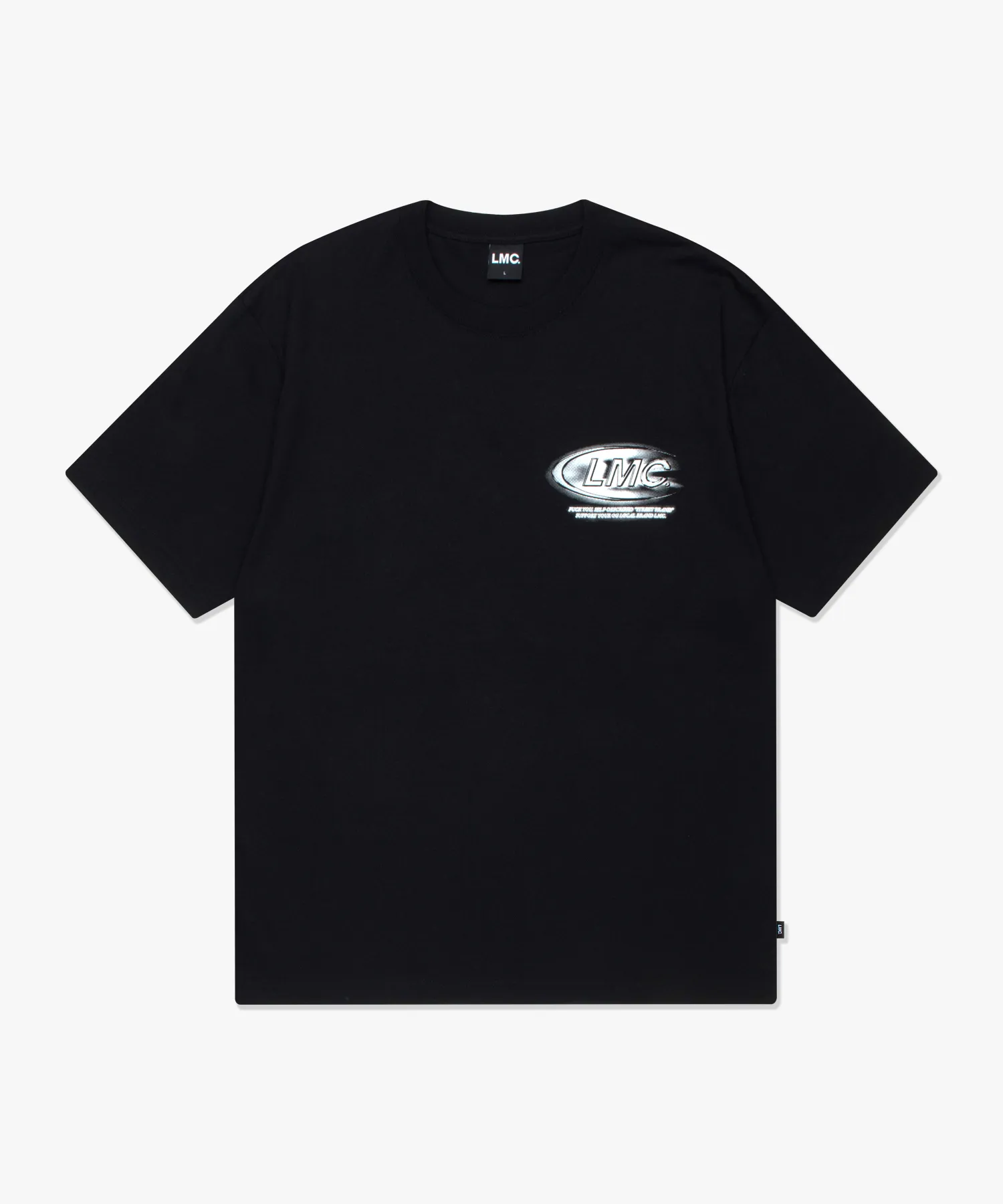 LMC  |Unisex Street Style U-Neck Plain Cotton Short Sleeves Logo