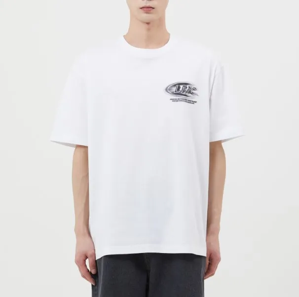 LMC  |Unisex Street Style U-Neck Plain Cotton Short Sleeves Logo