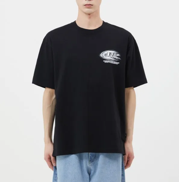 LMC  |Unisex Street Style U-Neck Plain Cotton Short Sleeves Logo