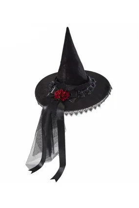 Lolita Rose Lace Witch Hat