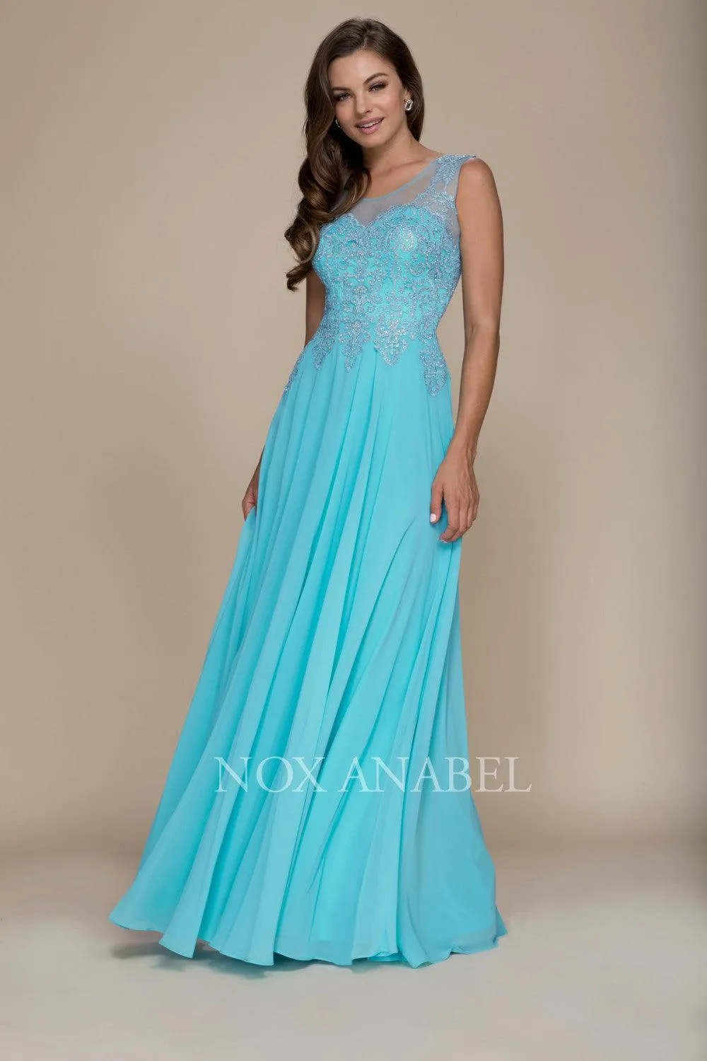 Long Sleeveless Prom Dress Evening Gown