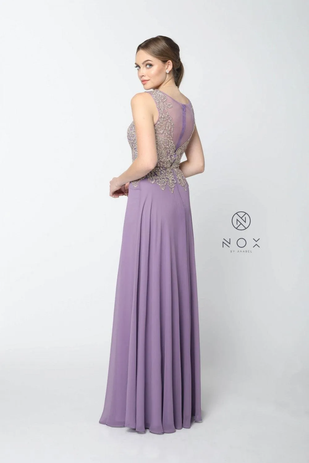 Long Sleeveless Prom Dress Evening Gown