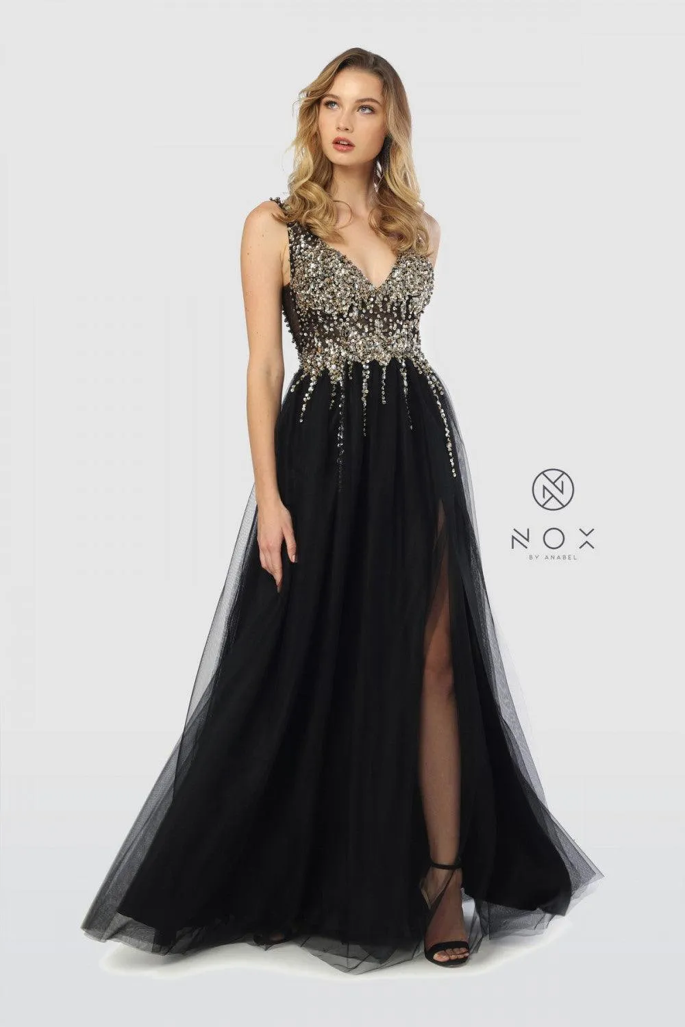 Long Sleeveless Sexy Prom Dress Evening Gown