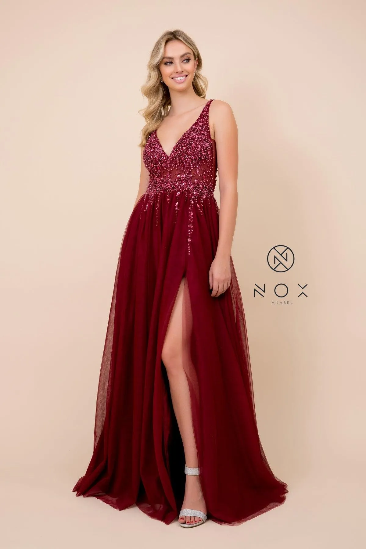 Long Sleeveless Sexy Prom Dress Evening Gown