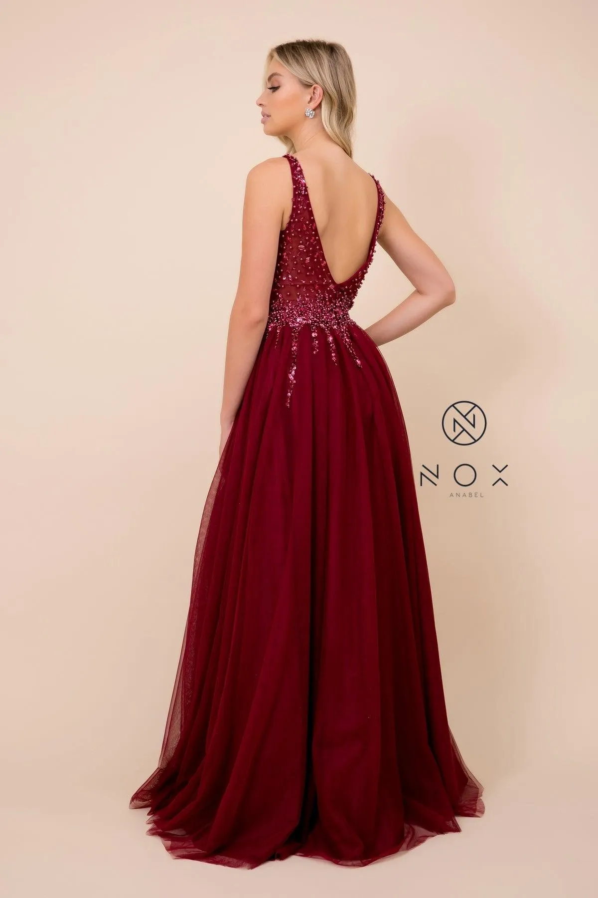 Long Sleeveless Sexy Prom Dress Evening Gown