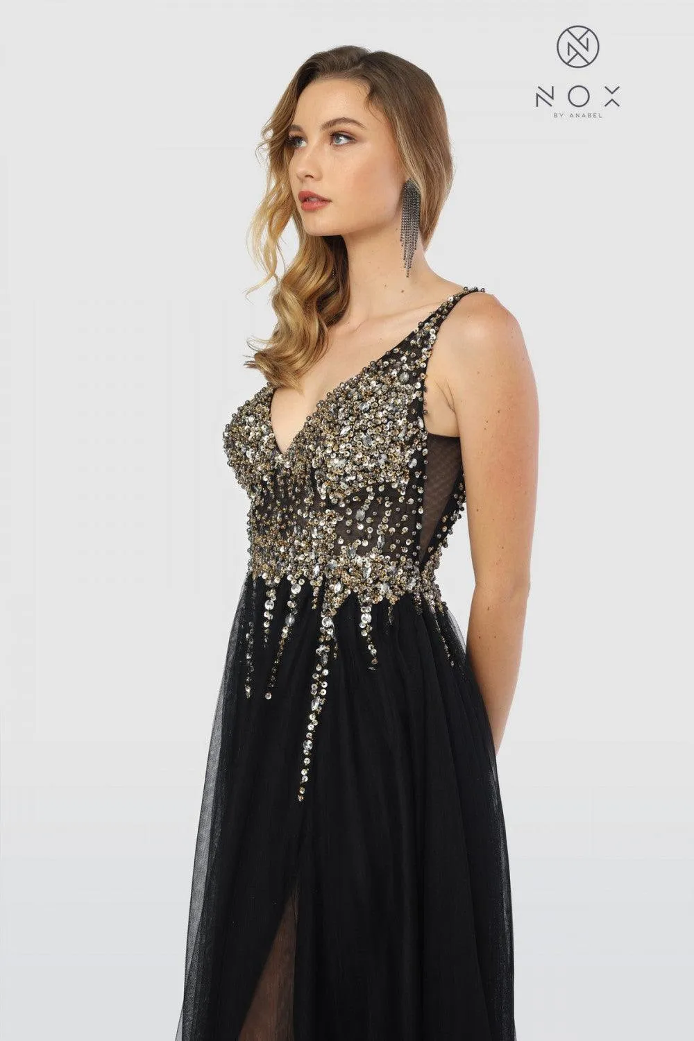 Long Sleeveless Sexy Prom Dress Evening Gown