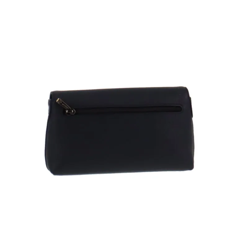 Longchamp Navy Leather Roseau Pochette