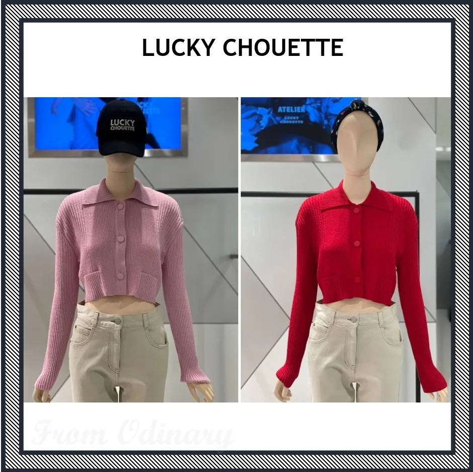 luckychouette  |Casual Style Street Style Logo Cardigans