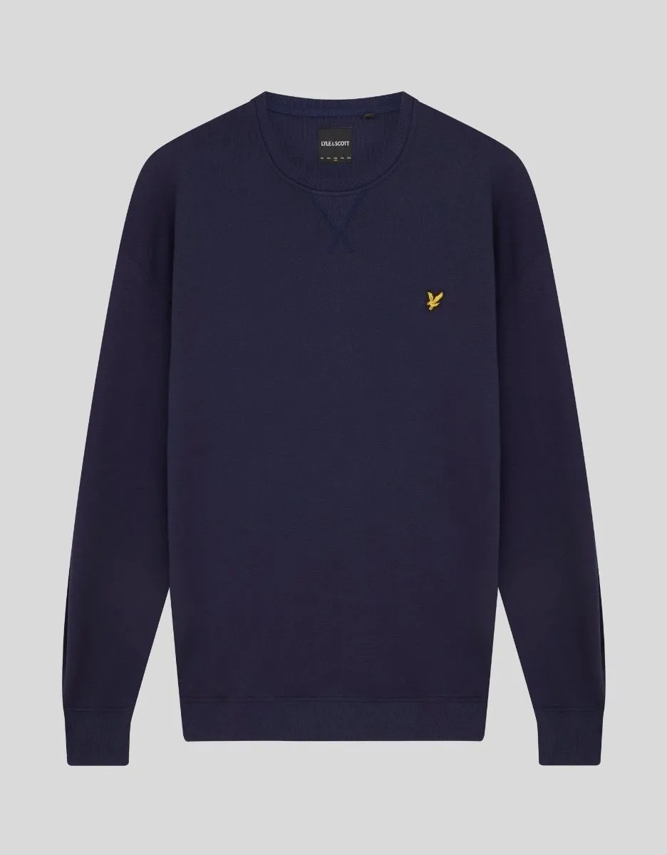 Lyle & Scott Crew Neck Casual Sweatshirt Jumper Navy