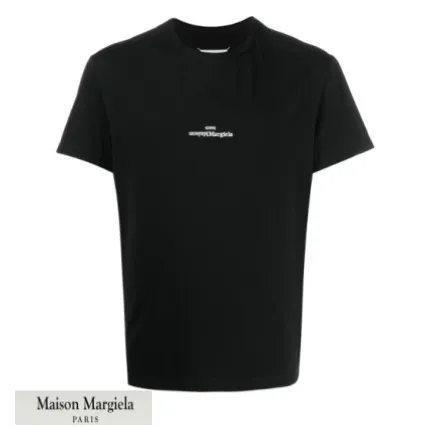 Maison Margiela  |Unisex Street Style U-Neck Cotton Short Sleeves Logo