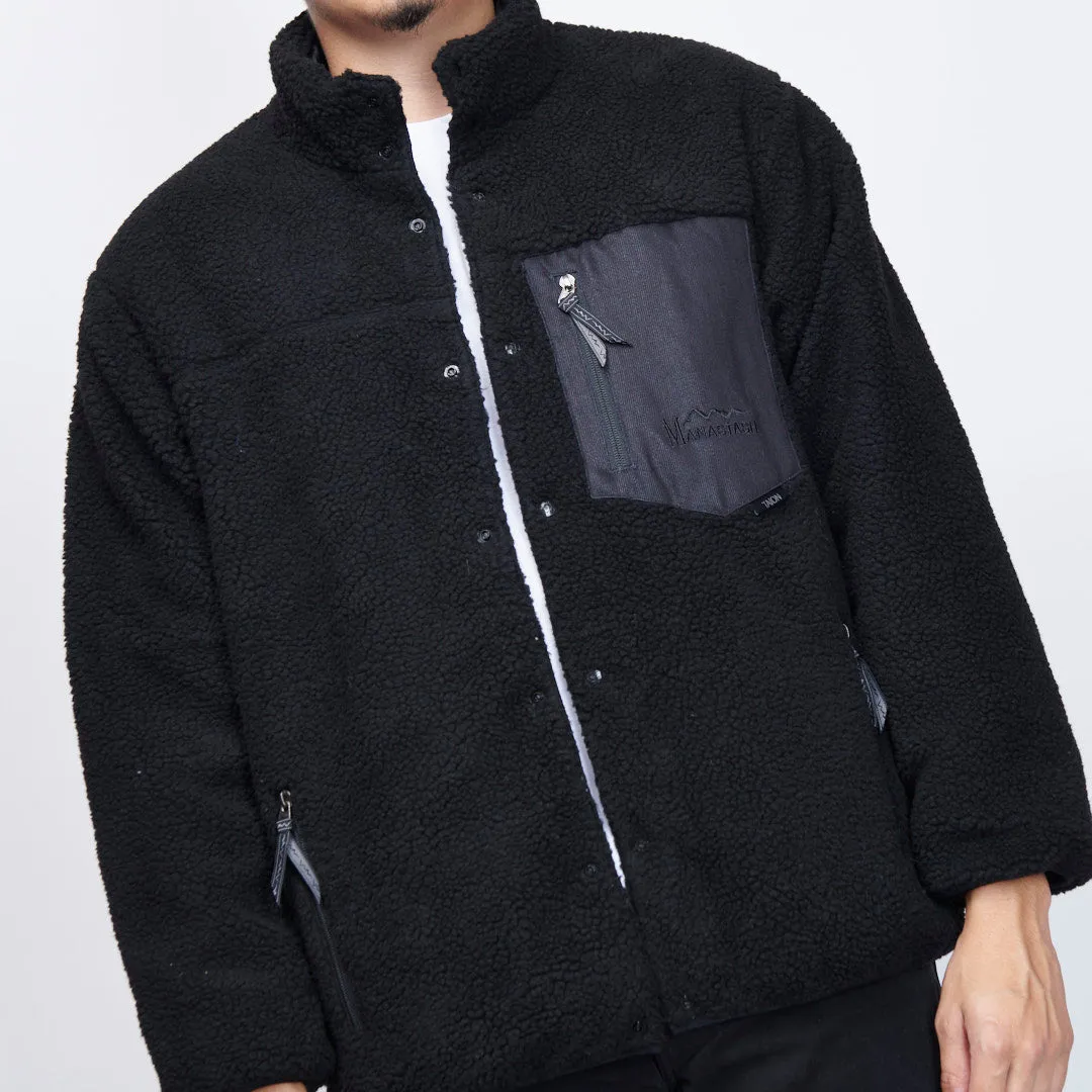 Manastash x Taion - Fleece Down Jacket (Black/Black)