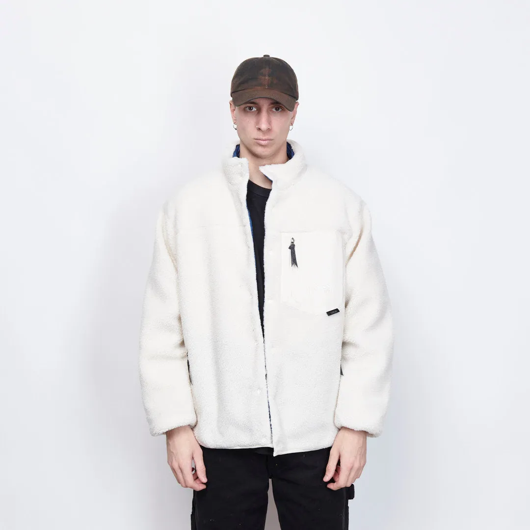 Manastash x Taion - Reversible Fleece Down Jacket (Natural/Navy)