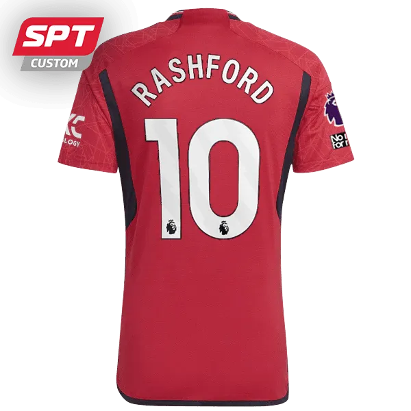 Marcus Rashford #10 Manchester United Adults Home Jersey - 2023/24