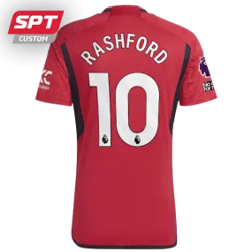 Marcus Rashford #10 Manchester United Adults Home Jersey - 2023/24