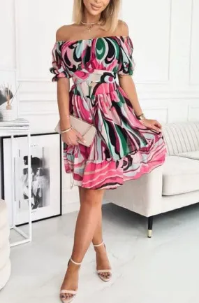 Marisol Patterned Frill Dress