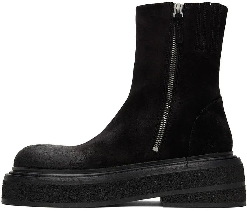 Marsèll Black Suede Zuccone Boots