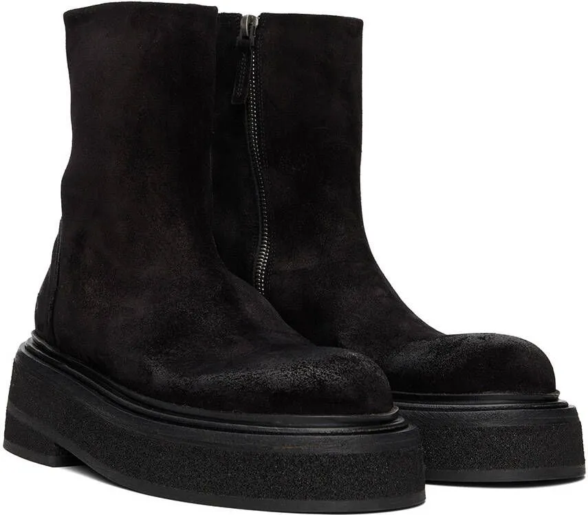 Marsèll Black Suede Zuccone Boots