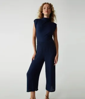 MEDINA SMOCKED WAIST CROP PANT