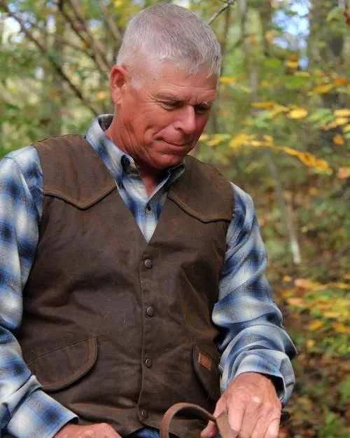 Men's Cliffdweller Waterproof Button Down Oilskin Vest 2155