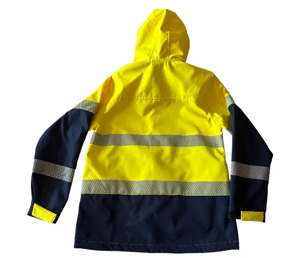 Mens Hi-Vis Full Zip Hooded Jacket