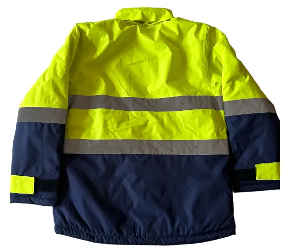 Mens Hi-Vis Taped Full Zip Jacket with removable hood