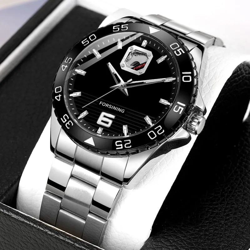 Men's Luxury Business Style Automatic Self-Wind Mechanical Wristwatch