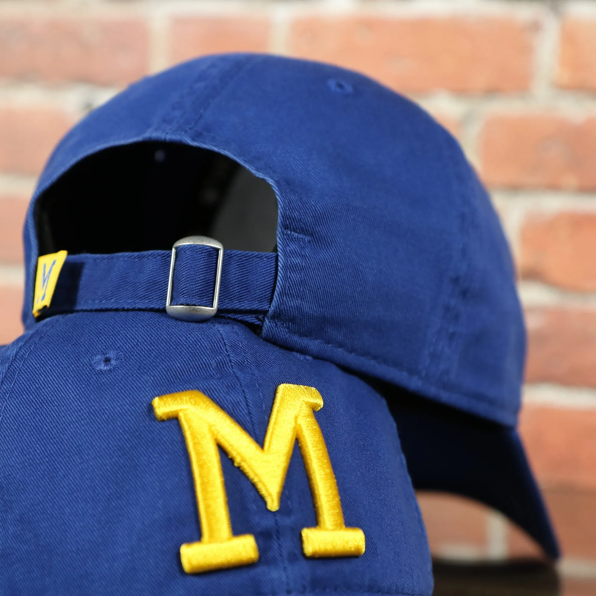 Milwaukee Brewers 1970 Throwback Blue Adjustable Dad Hat OSFM